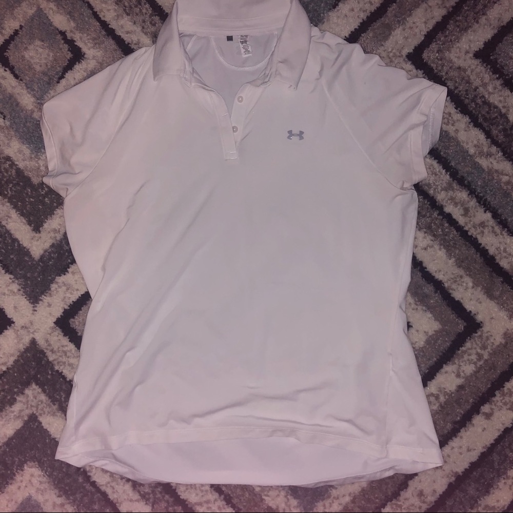 White Under Armour Women’s Golf Shirt